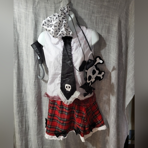 🎃Gothic School Pirate Kids Halloween Costume youth m - Picture 8 of 10